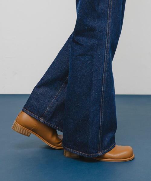 KBF（ケイビーエフ）の「プランプトゥショートブーツ（ブーツ・レディース・ブラック/ブラウン系その他・36/37/38）」の5枚目の写真