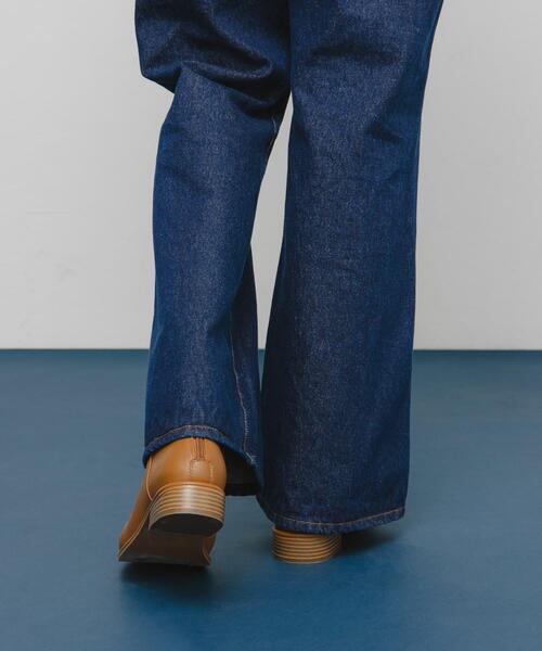 KBF（ケイビーエフ）の「プランプトゥショートブーツ（ブーツ・レディース・ブラック/ブラウン系その他・36/37/38）」の6枚目の写真