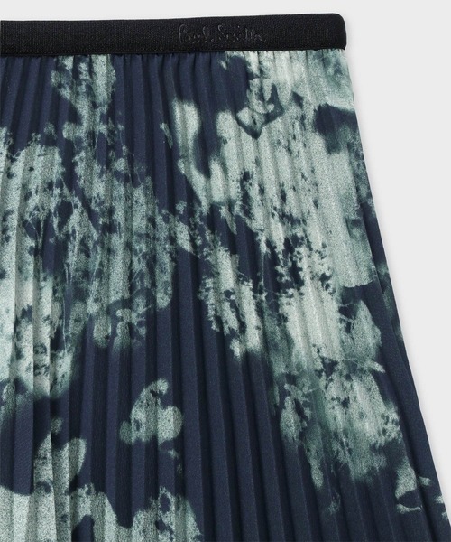Paul Smith(ポールスミス)の「ウィメンズ "Travel Scarf" プリーツスカート / 255036 283SP(スカート・レディース・ネイビー・MEDIUM)」の2枚目の写真