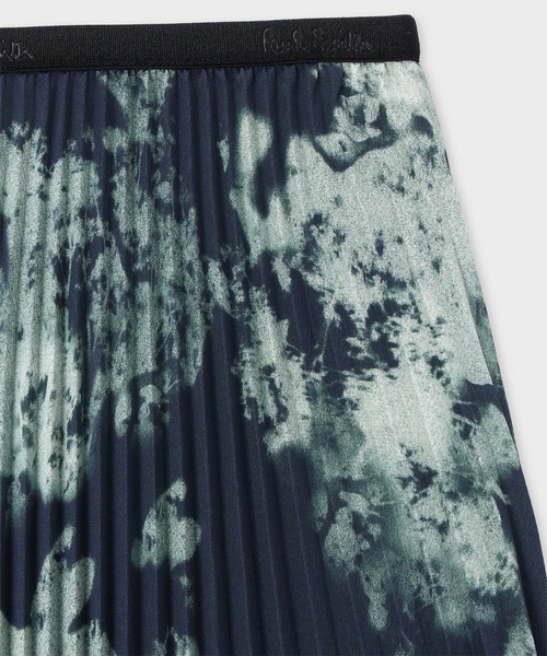 Paul Smith(ポールスミス)の「ウィメンズ "Travel Scarf" プリーツスカート / 255036 283SP(スカート・レディース・ネイビー・MEDIUM)」の4枚目の写真