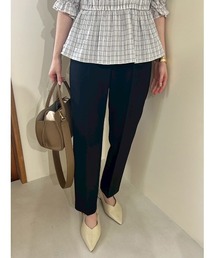 Mila Owen | 後ろゴムセンタープレステーパードパンツ(その他パンツ)