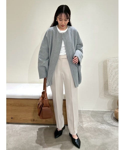 Mila Owen(ミラオーウェン)の「後ろゴムセンタープレステーパードパンツ(その他パンツ・レディース・ボルドー/チェック/ミント/アイボリー/ブラック・0/1/00/2)」の9枚目の写真