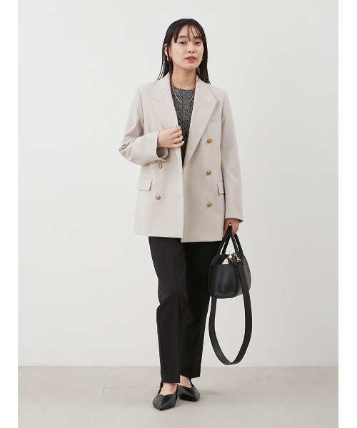 Mila Owen(ミラオーウェン)の「後ろゴムセンタープレステーパードパンツ(その他パンツ・レディース・ボルドー/チェック/ミント/アイボリー/ブラック・0/1/00/2)」の22枚目の写真