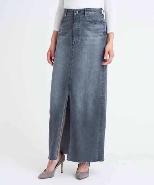 YANUK（ヤヌーク）の「スリットロングスカート（デニムスカート・レディース・グレー・M/S/XS）」の7枚目の写真