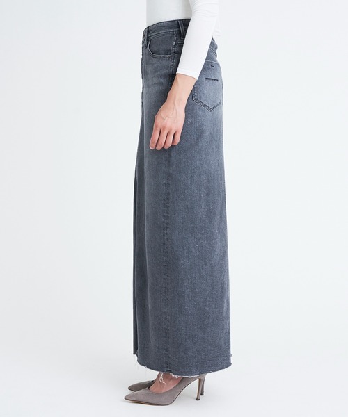 YANUK（ヤヌーク）の「スリットロングスカート（デニムスカート・レディース・グレー・M/S/XS）」の6枚目の写真