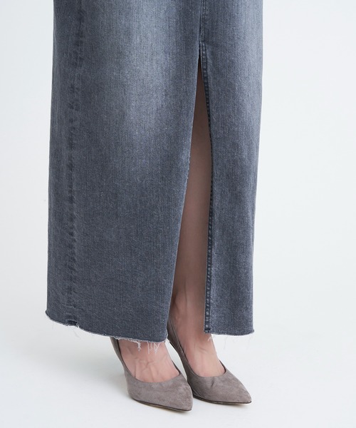 YANUK（ヤヌーク）の「スリットロングスカート（デニムスカート・レディース・グレー・M/S/XS）」の12枚目の写真