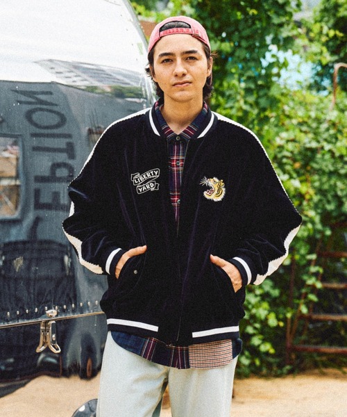 セール】ベロア刺繍スカジャン（スカジャン）｜niko and