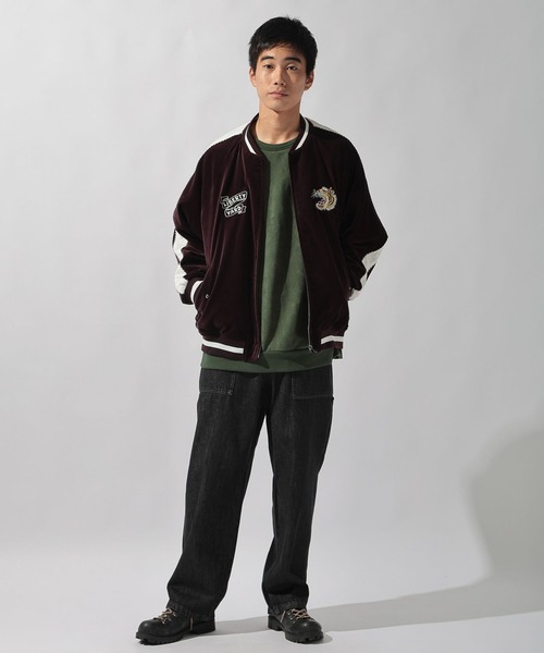 美品✨PUNKDRUNKERS スカジャン ベロア 刺繍 ブラック ベロア刺繍スカジャン（スカジャン）｜niko and（ニコアンド