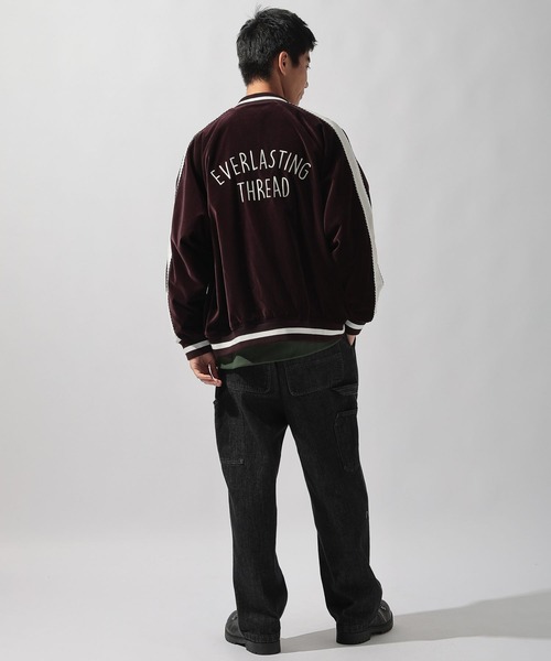 ベロア刺繍スカジャン（スカジャン）｜niko and（ニコアンド