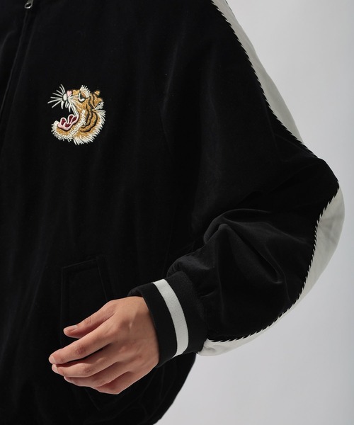 セール】ベロア刺繍スカジャン（スカジャン）｜niko and