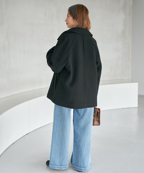 スピック&スパン　スタンドカラーショートコート　ベージュ　36 定価39600円 追加》S160スタンドカラーショートコート（その他ブルゾン／アウター