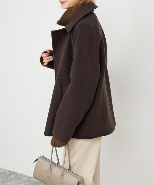 S160スタンドカラーショートコート（その他アウター）｜Spick & Span