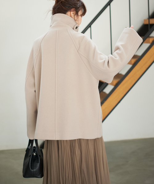 S160スタンドカラーショートコート（その他アウター）｜Spick & Span
