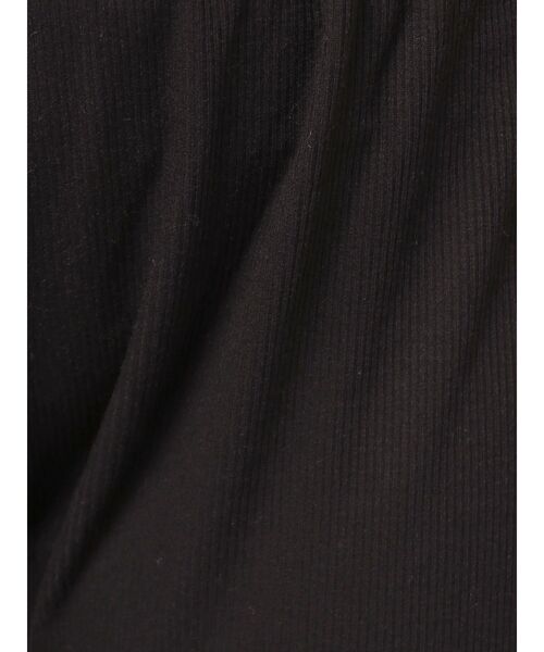 merry jenny(メリージェニー)の「フリルリブフレアパンツ(スウェットパンツ・レディース・グレー/ブラック・FREE)」の9枚目の写真