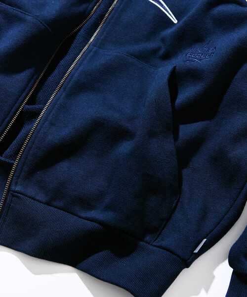 NAUTICA（ノーティカ）の「Reebok×NAUTICA/リーボック×ノーティカ 【Exclusive】ダブルネーム アーチロゴ ヘビーウェイト ジップアップ フーディー（パーカー・メンズ・グレー/ブラック/ネイビー・LARGE/MEDIUM/SMALL/X-LARGE）」の12枚目の写真