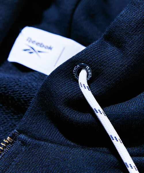 NAUTICA（ノーティカ）の「Reebok×NAUTICA/リーボック×ノーティカ 【Exclusive】ダブルネーム アーチロゴ ヘビーウェイト ジップアップ フーディー（パーカー・メンズ・グレー/ブラック/ネイビー・LARGE/MEDIUM/SMALL/X-LARGE）」の15枚目の写真