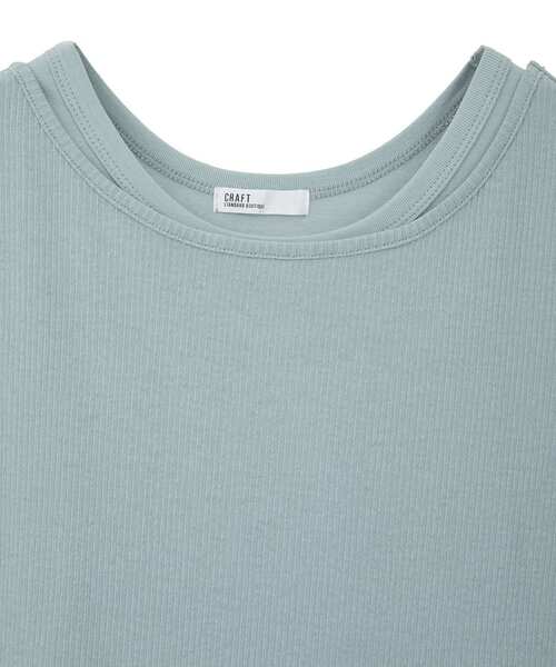 CRAFT STANDARD BOUTIQUE(クラフトスタンダードブティック)の「2点セット/タンクトップ&ロンT(Tシャツ/カットソー・レディース・ブルーグリーン/モカ/チャコールグレー・FREE)」の17枚目の写真