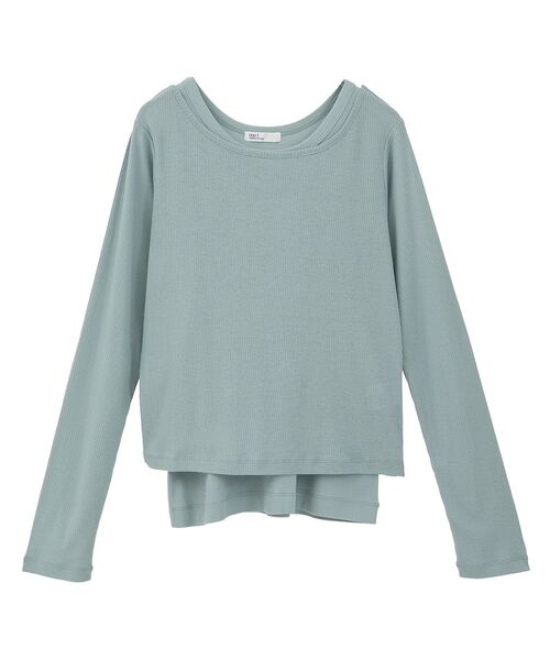 CRAFT STANDARD BOUTIQUE(クラフトスタンダードブティック)の「2点セット/タンクトップ&ロンT(Tシャツ/カットソー・レディース・ブルーグリーン/モカ/チャコールグレー・FREE)」の8枚目の写真