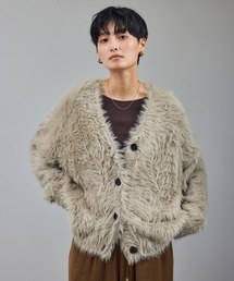 SALON adam et rope' | 【WEB限定】ウォッシャブルシャギーVネックニットカーディガン(カーディガン/ボレロ)