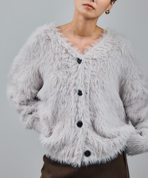 SALON adam et rope' | 【WEB限定】ウォッシャブルシャギーVネックニットカーディガン(カーディガン/ボレロ)