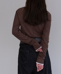 【Raffime】センターバックシームシアーロングスリーブTシャツ