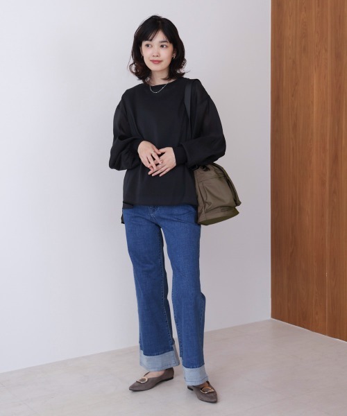 Bou Jeloud(ブージュルード)の「ナイロン巾着(エコバッグ/サブバッグ・レディース・カーキ/ブラック/グレイッシュベージュ・ONESIZE)」の14枚目の写真