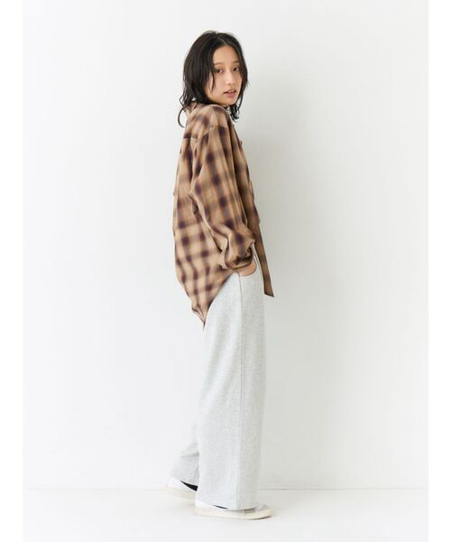 Ungrid(アングリッド)の「スウェットタックパンツ(スウェットパンツ・レディース・ライトグレー/チャコールグレー・FREE)」の22枚目の写真