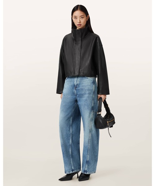 ALLSAINTS（オールセインツ）の「CARTER BARREL LEG JEANS | CARTER バレル レッグ ジーンズ（デニムパンツ・レディース・インディゴブルー・27/25/24/26）」の4枚目の写真