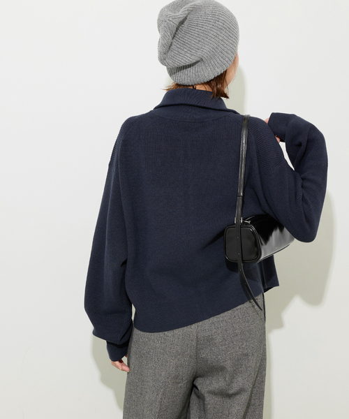 JOURNAL STANDARD relume(ジャーナルスタンダード レリューム)の「《WEB限定》ダブルジップニットカーディガン(カーディガン/ボレロ・レディース・チャコールグレー/ネイビー・FREE)」の18枚目の写真