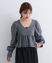 Kastane（カスタネ）の「【S.Mサイズ展開】B デニム2WAYブラウス（シャツ/ブラウス・レディース）」