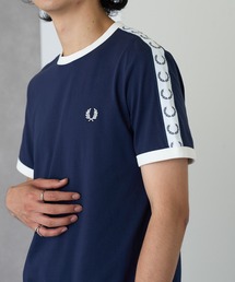 【FRED PERRY】フレッドペリー ワンポイントロゴ刺繍 リンガーTシャツ スポーツ サッカー TAPED RINGER T-SHIRT M4620