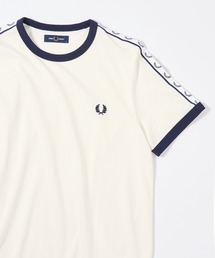 【FRED PERRY】フレッドペリー ワンポイントロゴ刺繍 リンガーTシャツ スポーツ サッカー TAPED RINGER T-SHIRT M4620