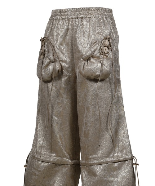 パンツ Nodress Gray Boxing Glove Pants NODRESS / Gray Boxing Glove Low-Rise Suit Pants | THE FOUR