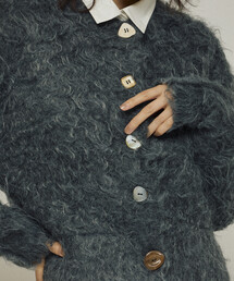 Firsthand | Firsthand/ファーストハンド バリエーション釦 シャギー ニットカーディガン(カーディガン/ボレロ)