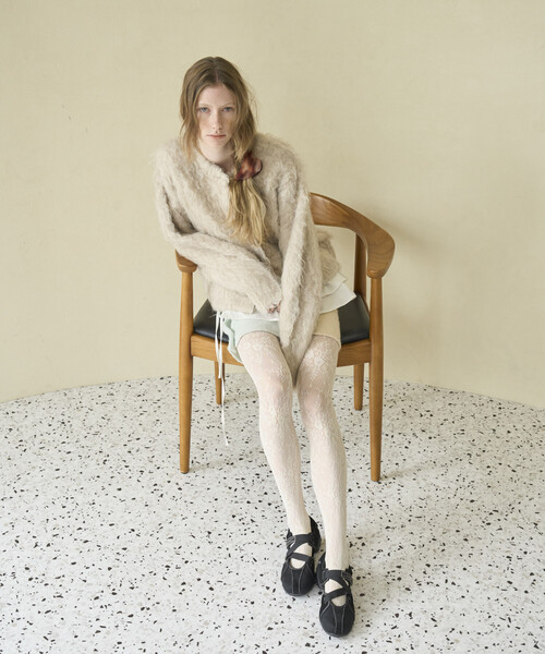 Firsthand（ファーストハンド）の「Firsthand/ファーストハンド バリエーション釦 シャギー ニットカーディガン（カーディガン/ボレロ・レディース・チャコールグレー/サックスブルー/ベージュ/ピンク・ﾌﾘ-）」の15枚目の写真