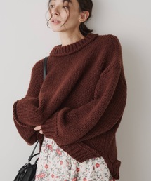 Libra Cue（リブラ キュー）の「バルーンスリーブニット（ニット/セーター）」