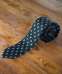 ZIP FIVE（ジップファイブ）の「イージーケア 洗えるネクタイ 音楽 楽器 ギター デザイン スリム ナロータイ（ネクタイ）」