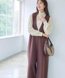 Reflect（リフレクト）の「【すっきり縦長シルエット】サロペットパンツ（サロペット/オーバーオール）」