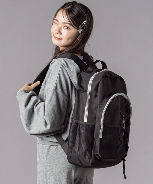 ZIDDY（ジディ）の「修学旅行対応◇スマートリュック（バックパック/リュック・キッズ・グレー/ブラック・FREE）」の3枚目の写真