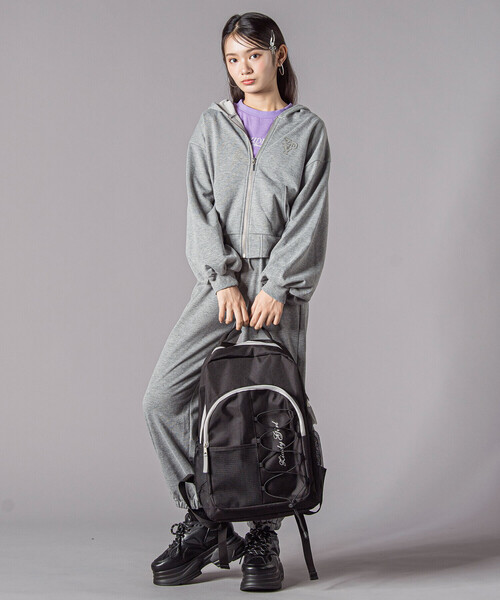 ZIDDY（ジディ）の「修学旅行対応◇スマートリュック（バックパック/リュック・キッズ・グレー/ブラック・FREE）」の4枚目の写真