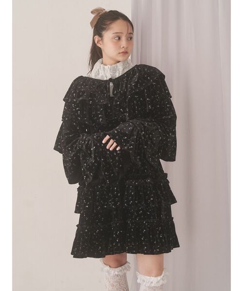 merry jenny（メリージェニー）の「ベロアティアードボレロ（カーディガン/ボレロ・レディース・その他1/アイボリー/ブラック・FREE）」の17枚目の写真