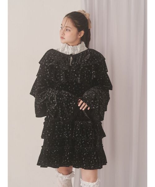 merry jenny（メリージェニー）の「ベロアティアードボレロ（カーディガン/ボレロ・レディース・その他1/アイボリー/ブラック・FREE）」の18枚目の写真