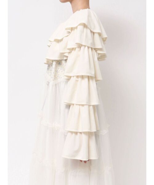 merry jenny（メリージェニー）の「ベロアティアードボレロ（カーディガン/ボレロ・レディース・その他1/アイボリー/ブラック・FREE）」の21枚目の写真