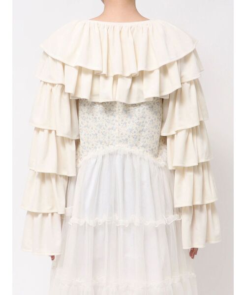 merry jenny（メリージェニー）の「ベロアティアードボレロ（カーディガン/ボレロ・レディース・その他1/アイボリー/ブラック・FREE）」の22枚目の写真