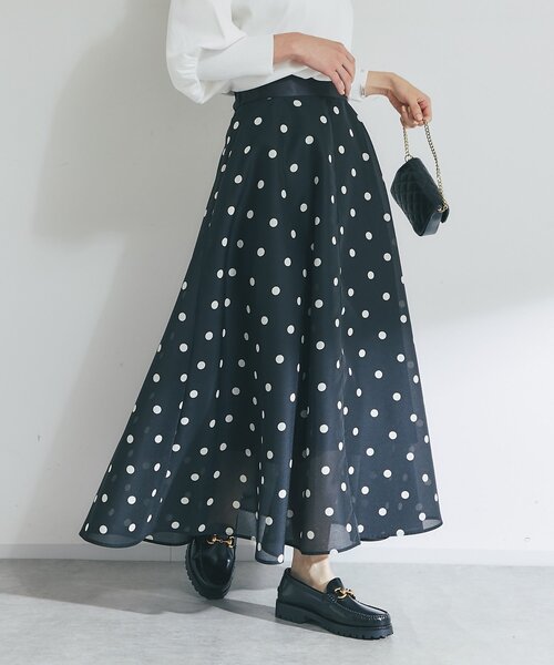 ドットオーガンサーキュラースカート（スカート）｜La boutique