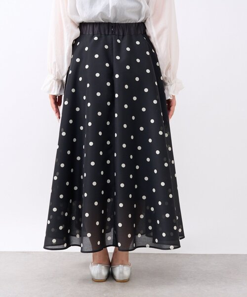 セール】【名品・最強着映え】ドットオーガンサーキュラースカート