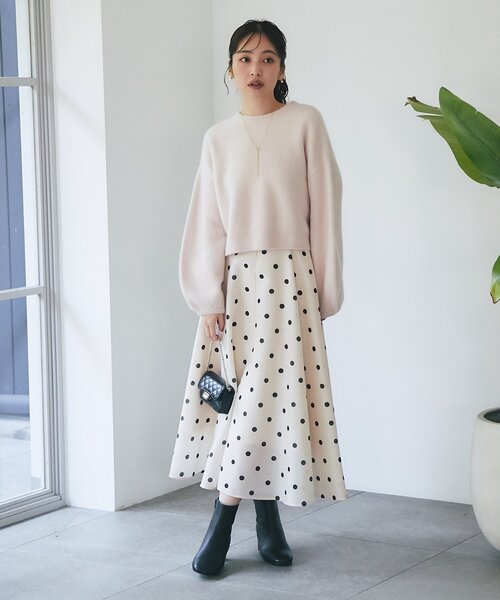 ドットオーガンサーキュラースカート（スカート）｜La boutique