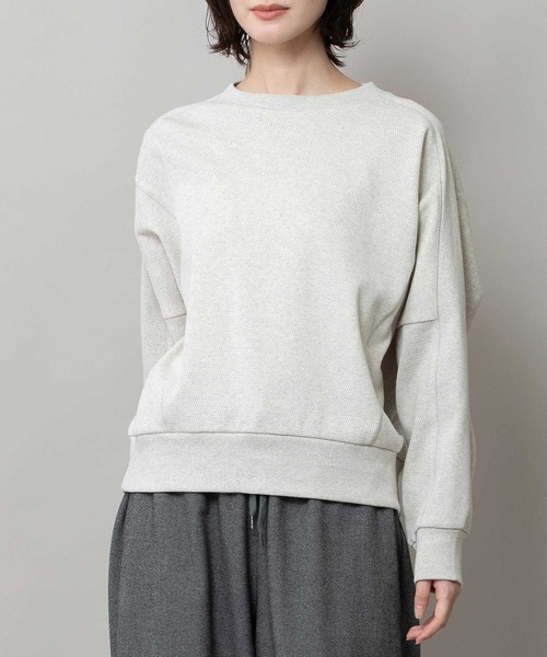 Munich（ミューニック）の「ハニカムサーマルショートスウェット（スウェット・レディース・オートミール/チャコールグレー/ブラック・FREE）」の19枚目の写真