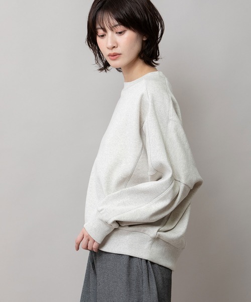 Munich（ミューニック）の「ハニカムサーマルショートスウェット（スウェット・レディース・オートミール/チャコールグレー/ブラック・FREE）」の20枚目の写真