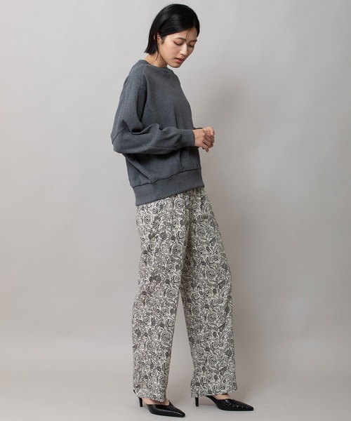 Munich（ミューニック）の「ハニカムサーマルショートスウェット（スウェット・レディース・オートミール/チャコールグレー/ブラック・FREE）」の4枚目の写真